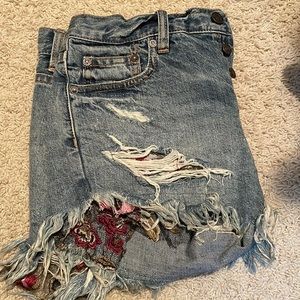 Free People Jean Shorts